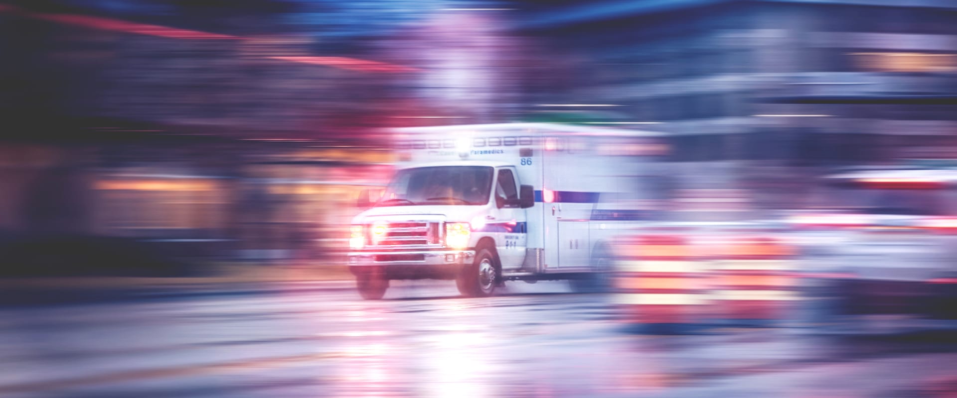 Ambulance in motion